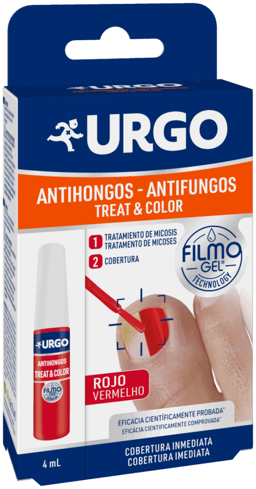 URGO Filmogel® Antifungos Treat & Color VERMELHO